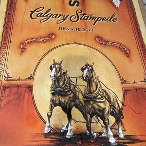 2017 Calgary Stampede Official Rodeo Poster Western Cowboy Collector
